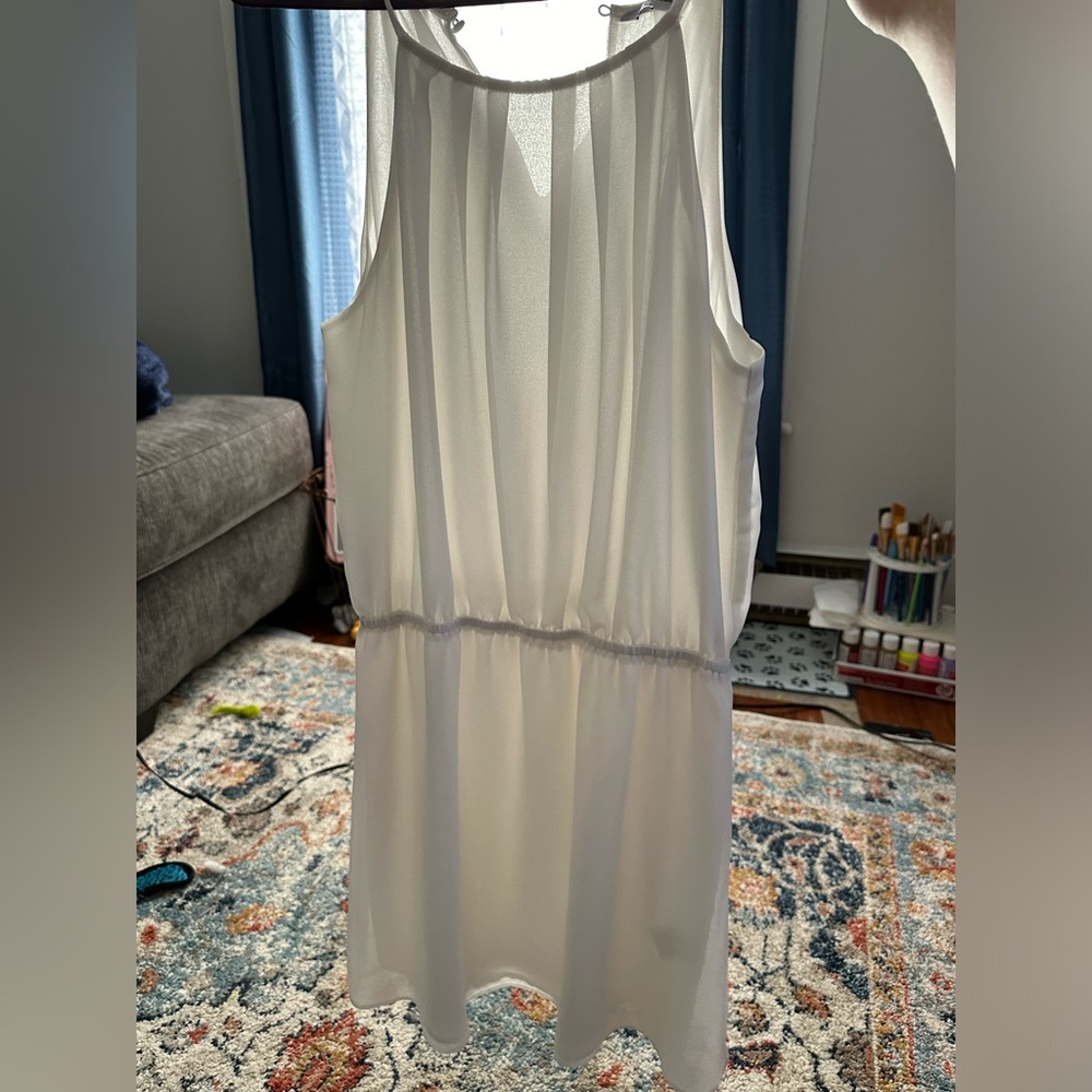 White sheer dress